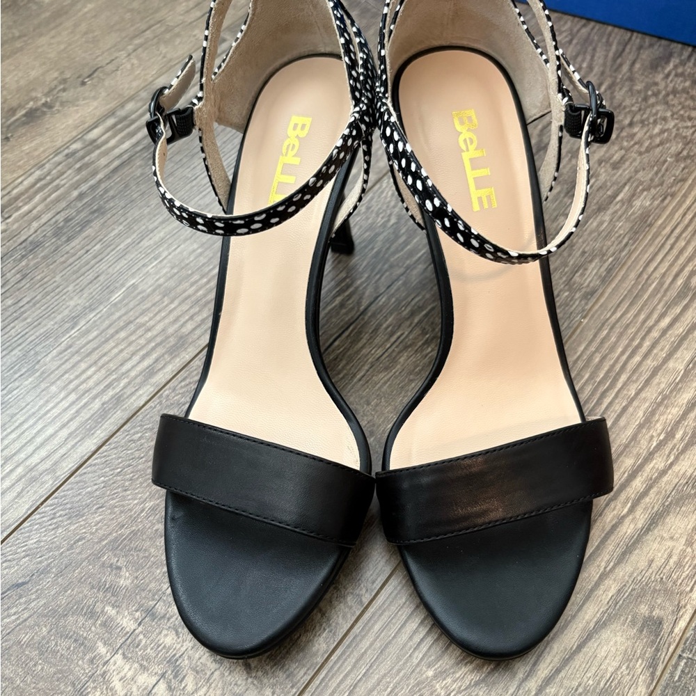 Black Leather Women's Sandals